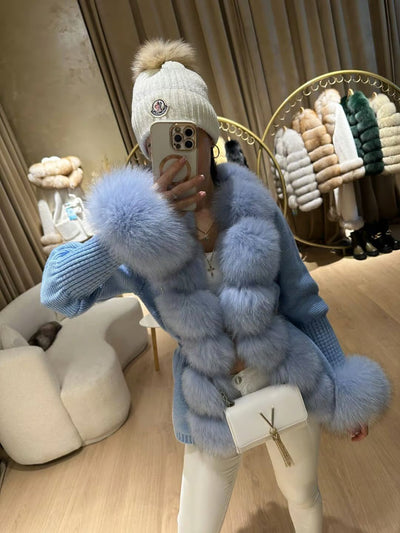 Cardigan with Collar & Cuffs