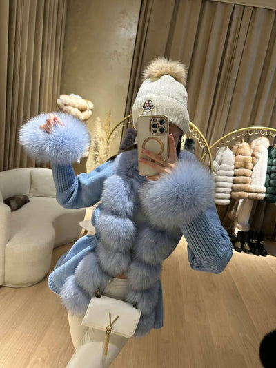 Cardigan with Collar & Cuffs