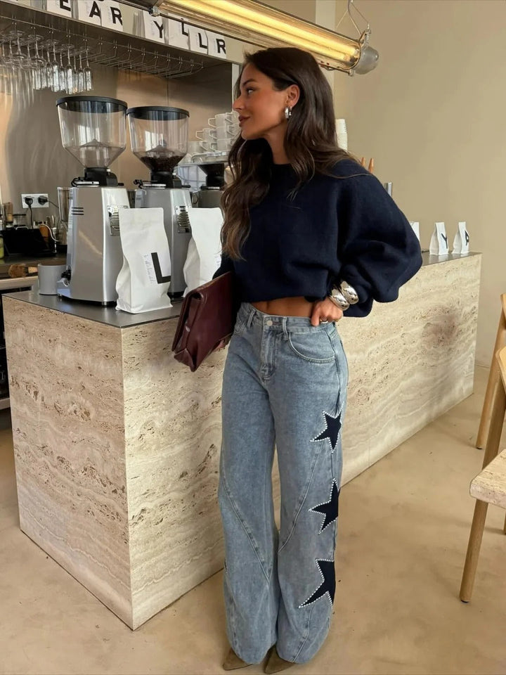 Melisa | Casual Jeans With Stars