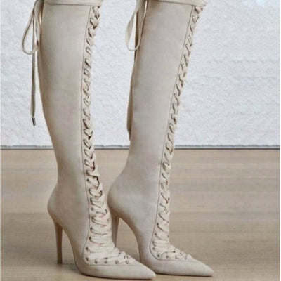 OCTAVIA Lace Stiletto Heels