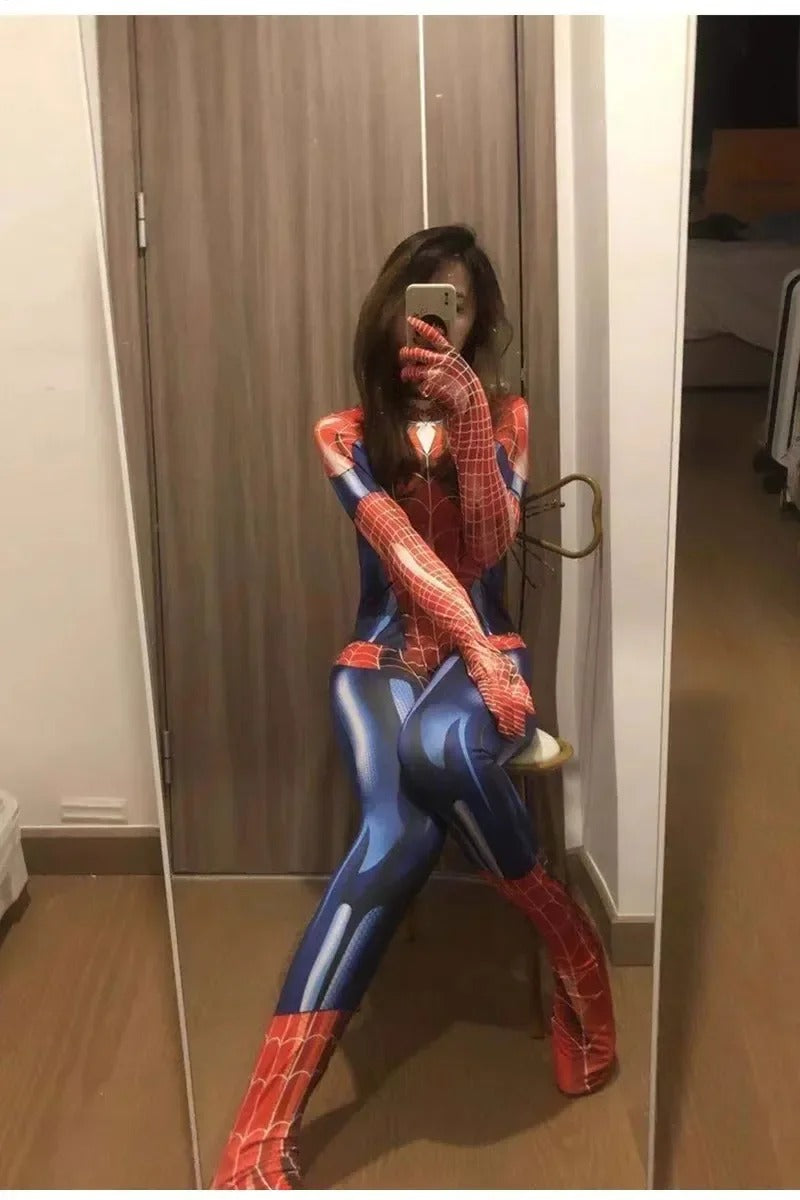 A Superhero Spider Women Costume