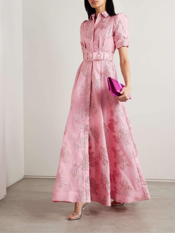 Anabella | Short Sleeves Puff Sleeves Dresses - Celestia Couture