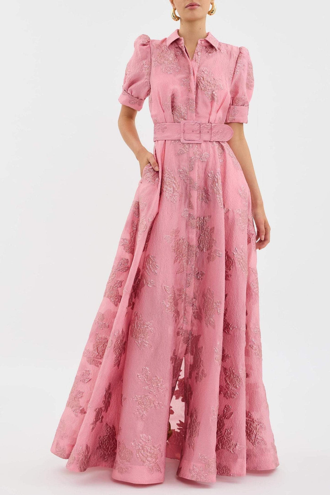 Anabella | Short Sleeves Puff Sleeves Dresses - Celestial Couture