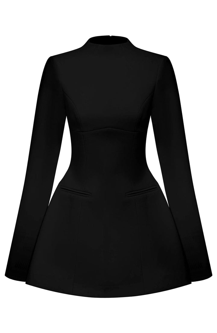 Kelly Mini Dress - Black - Celestia Couture