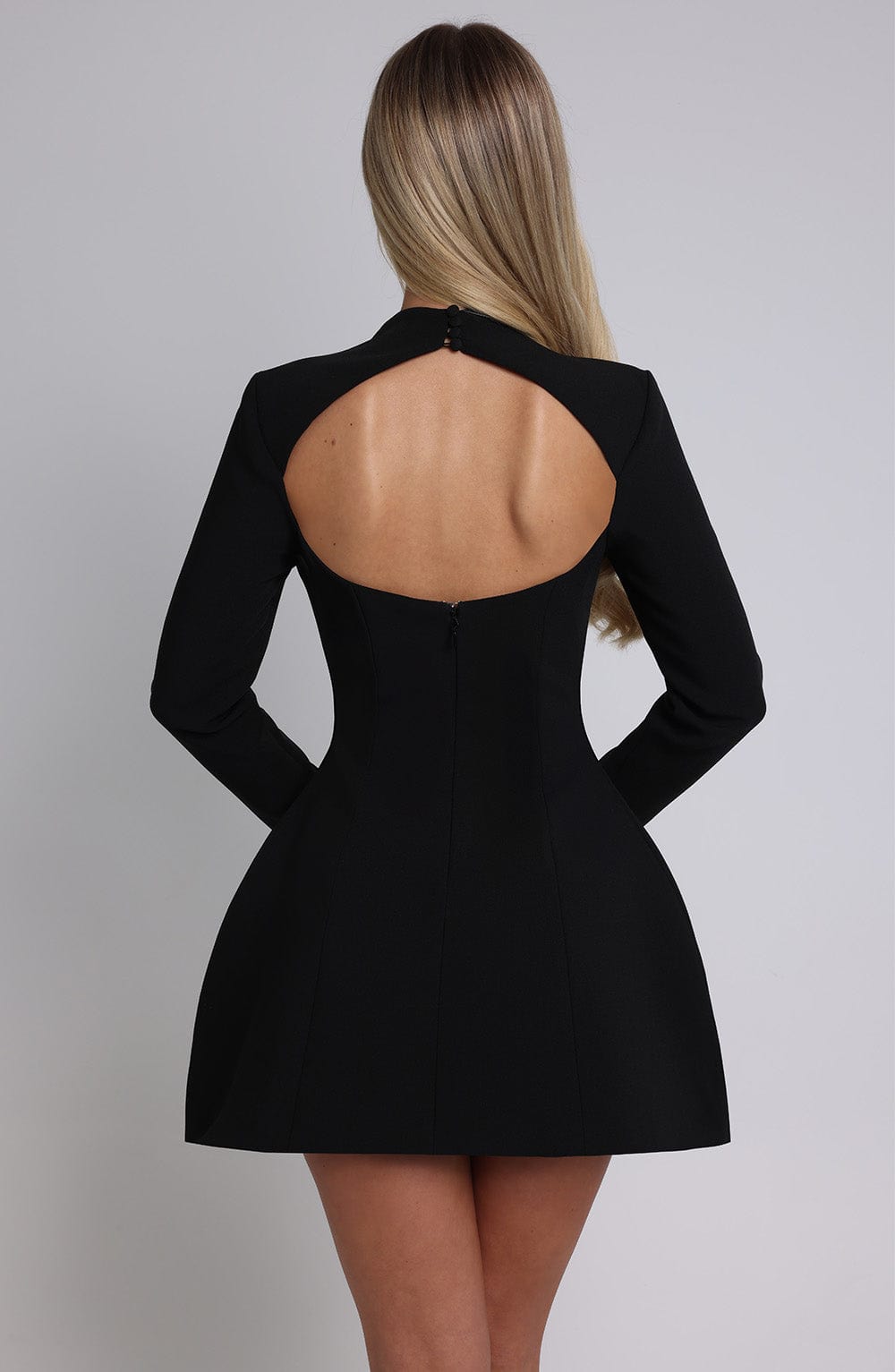 Kelly Mini Dress - Black - Celestia Couture