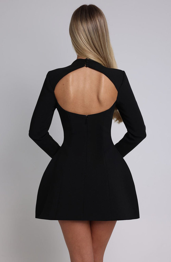 Kelly Mini Dress - Black - Celestia Couture