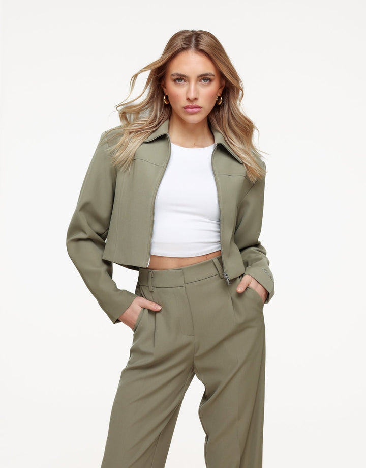 Khaki Studio Rits - Jasje