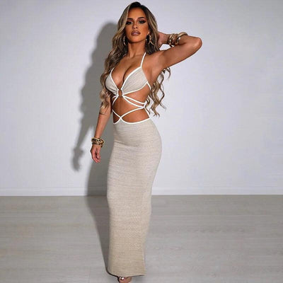 MONA BACKLESS PARTY DRESS - Celestial Couture