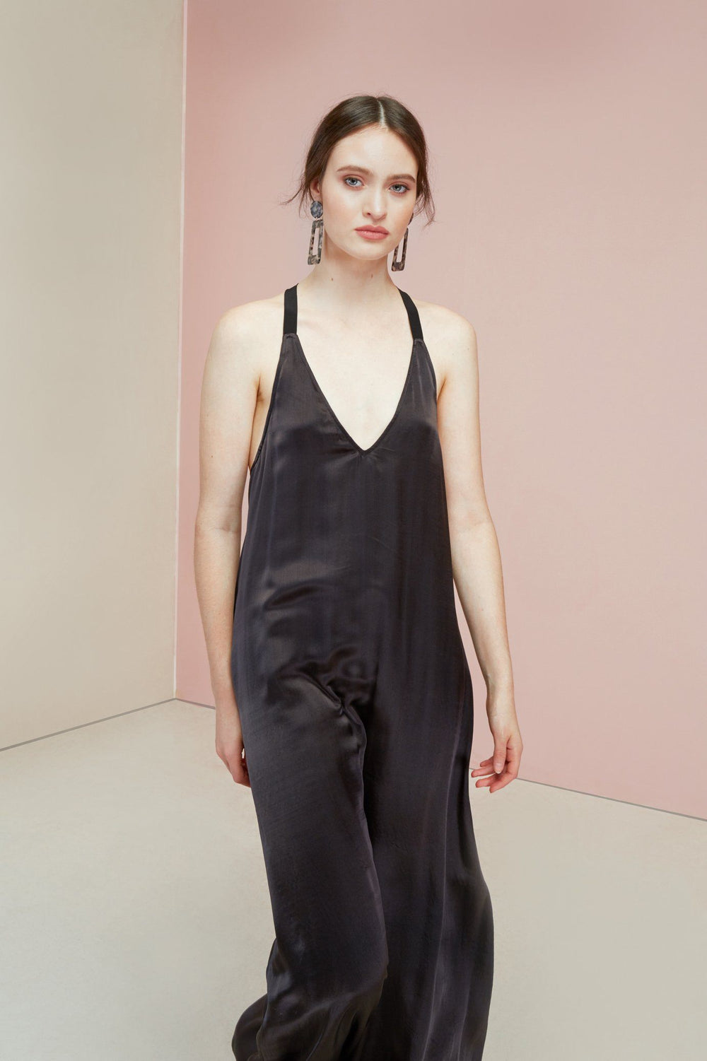 Black Sakura Maxi Dress - Celestia Couture