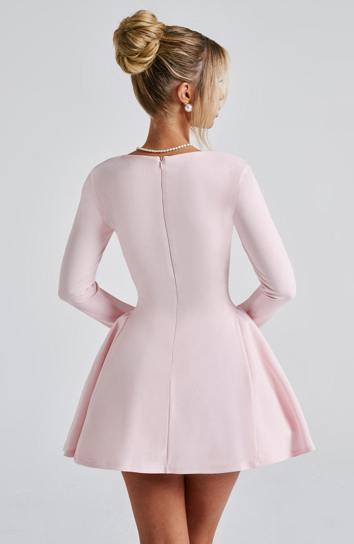 Megan Mini Dress - Blush - Celestia Couture