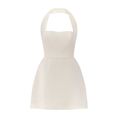 Celestia Structured Mini Dress | White - Celestial Couture