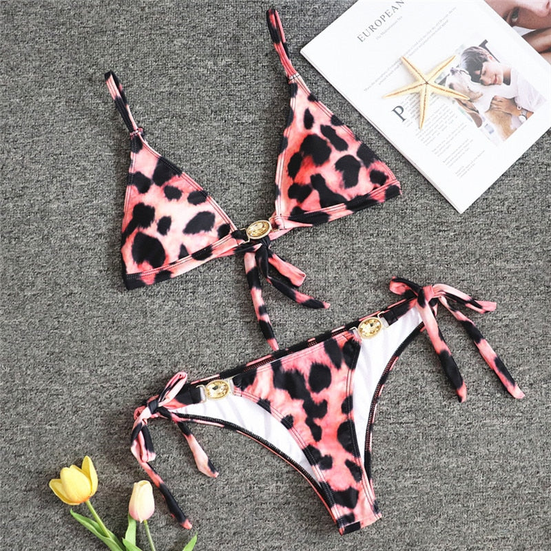 Triangle Boho Glamour Bikini&