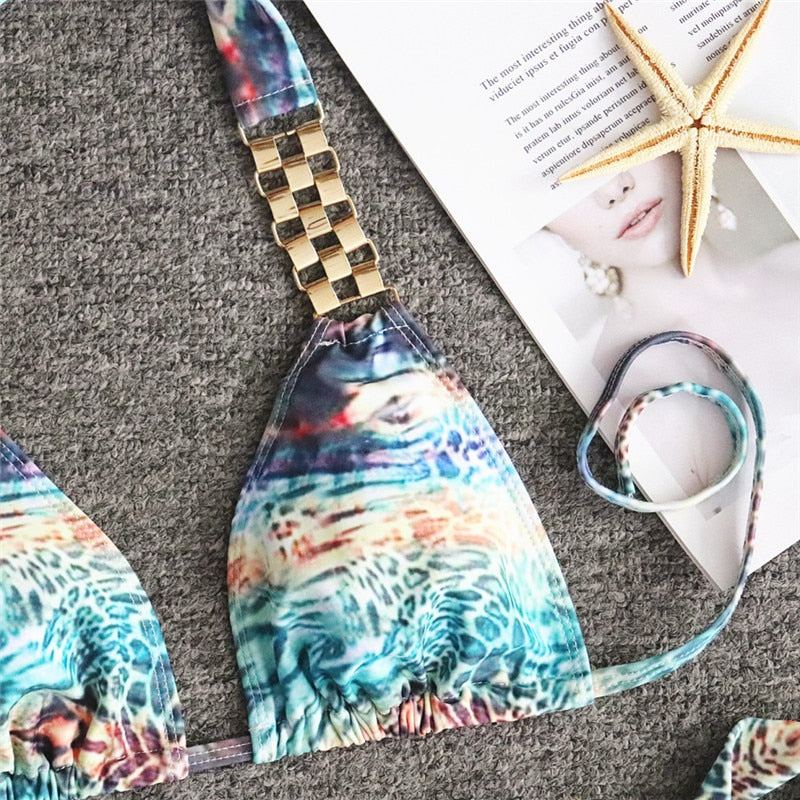 Triangle Boho Glamour Bikini&