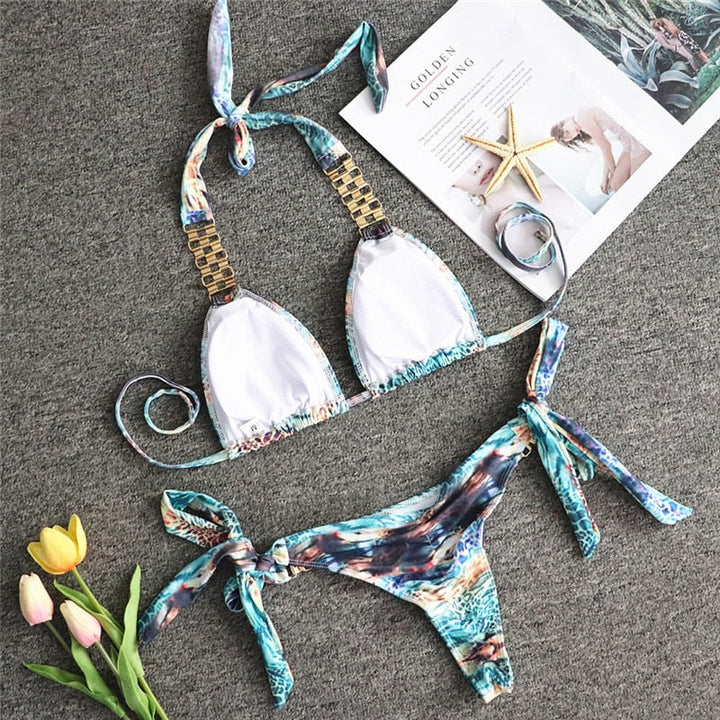 Triangle Boho Glamour Bikini&