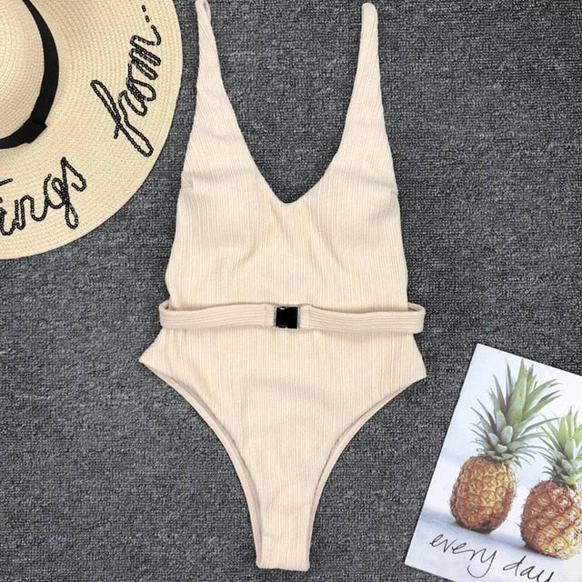 Buckled One Piece Swimsuit - Multiple colours &amp; styles