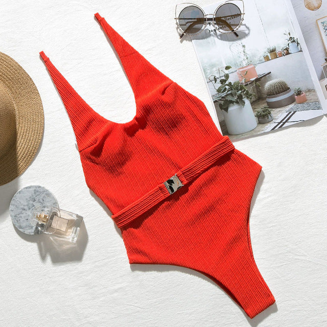 Buckled One Piece Swimsuit - Multiple colours &amp; styles