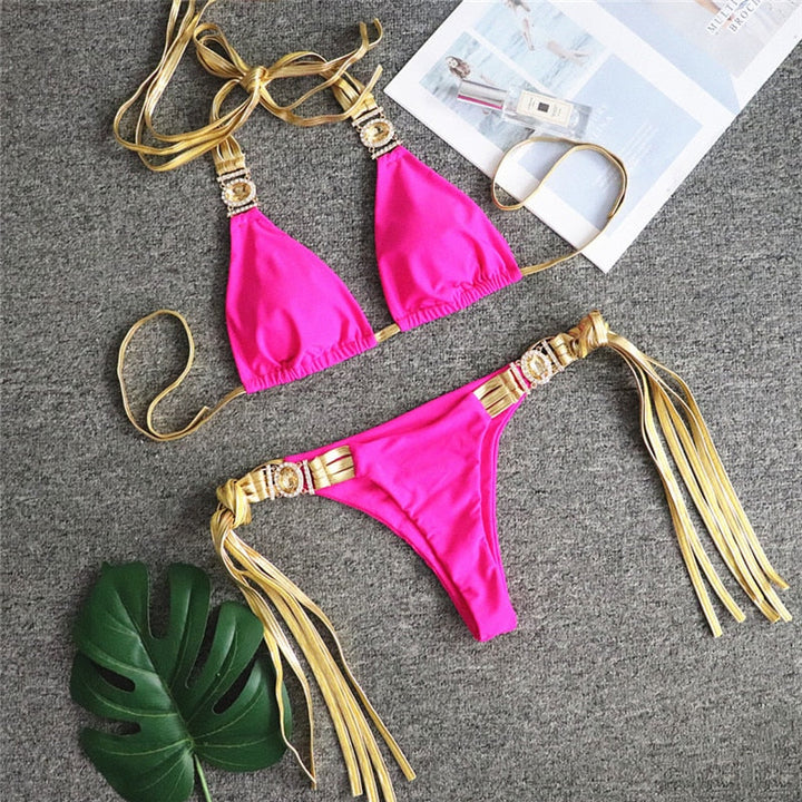 Triangle Boho Glamour Bikini&