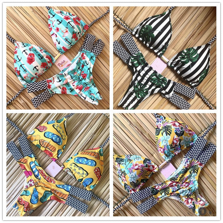 Brazilian Tropical Bikini Swimsuits
