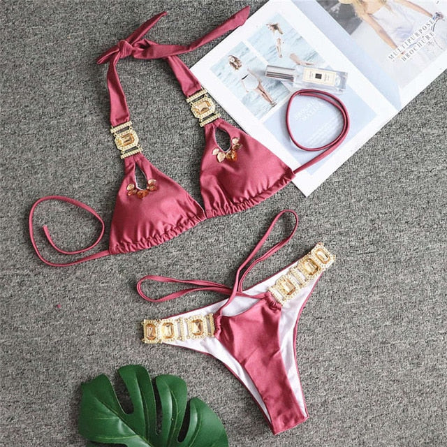 Triangle Boho Glamour Bikini&