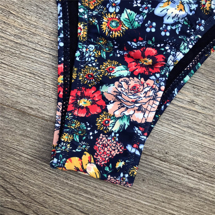Bandeau Floral Print Bikini