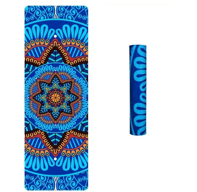 Tappetino Boho Yoga - Pelle scamosciata 6 mm