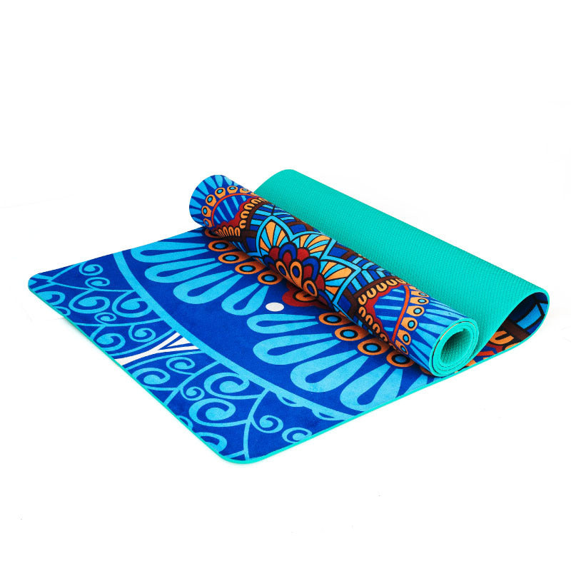 Tappetino Boho Yoga - Pelle scamosciata 6 mm