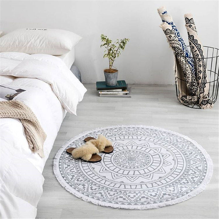 Boho Style Tassel Beach Rug