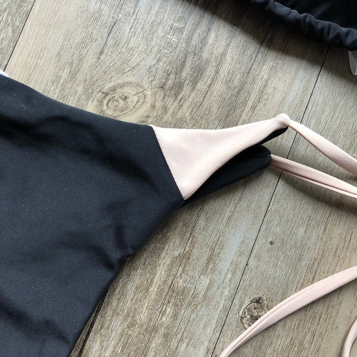 Triangle Print Bikini&