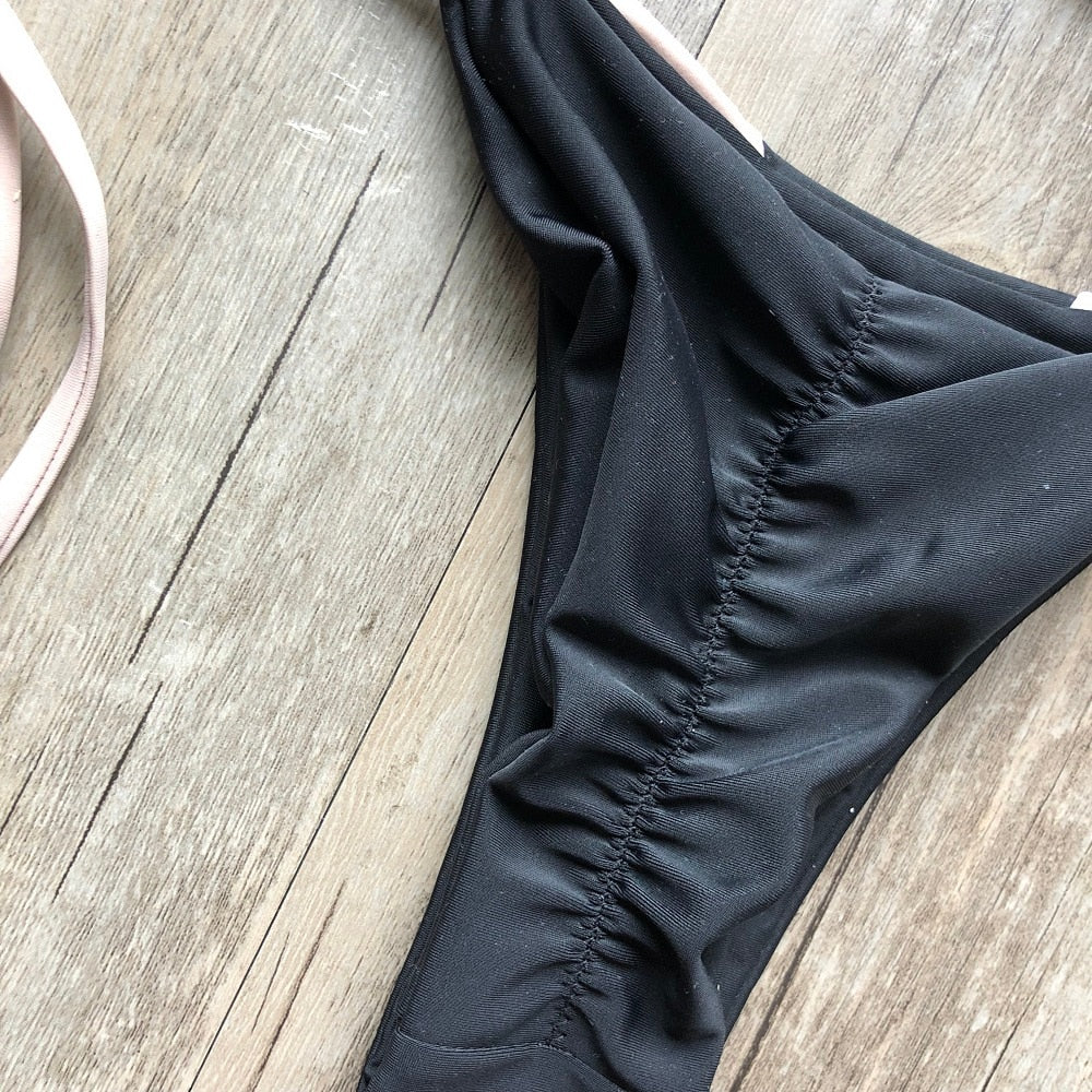 Triangle Print Bikini&