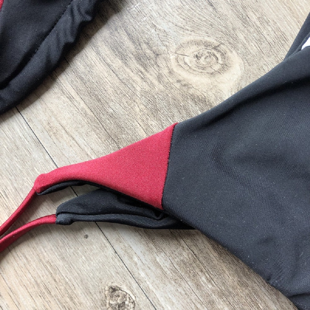 Triangle Print Bikini&