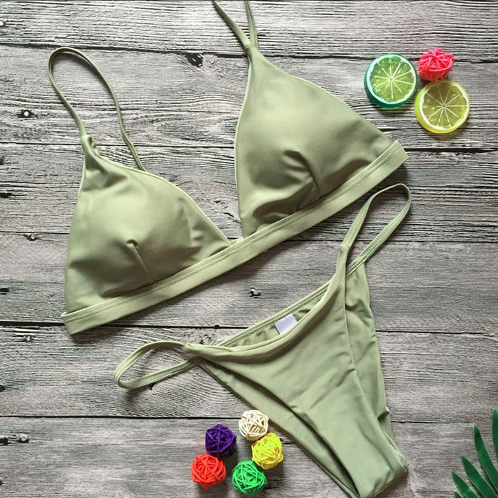 Basic Earth Colour Slightly padded Bikini set