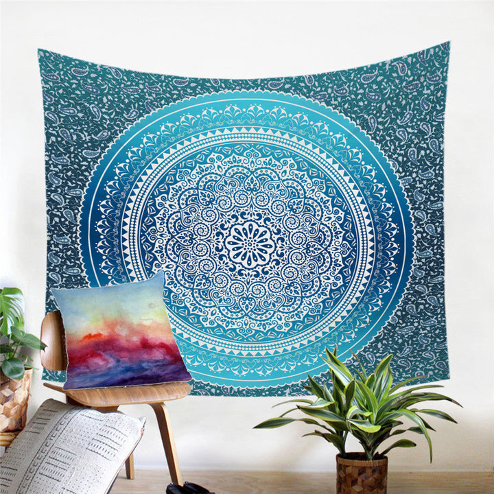 Indie Tapestry Beach Rug/ Yoga Mat / Decor - Red, Blue or white