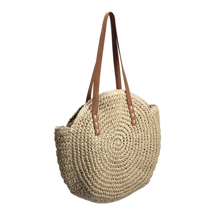 Borsa da spiaggia in paglia di rattan