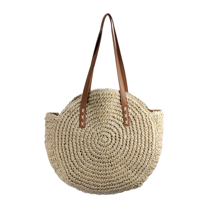 Borsa da spiaggia in paglia di rattan