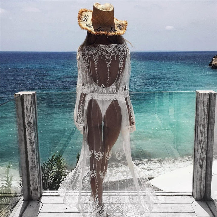 White Tunic Beach Robe