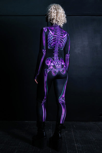 Purple Skeleton Costume