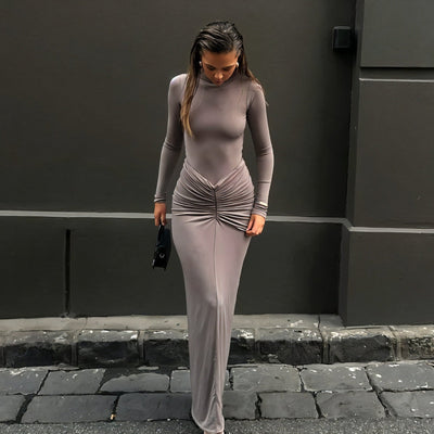 ALICE Ruched Maxi Dress - Celestial Couture