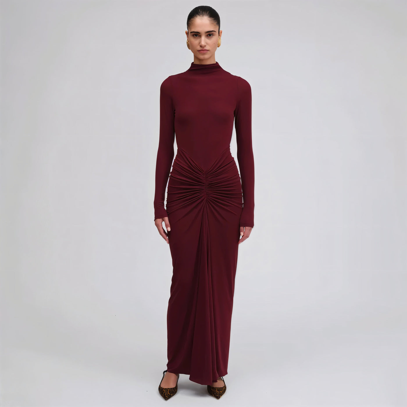 ALICE Ruched Maxi Dress - Celestial Couture