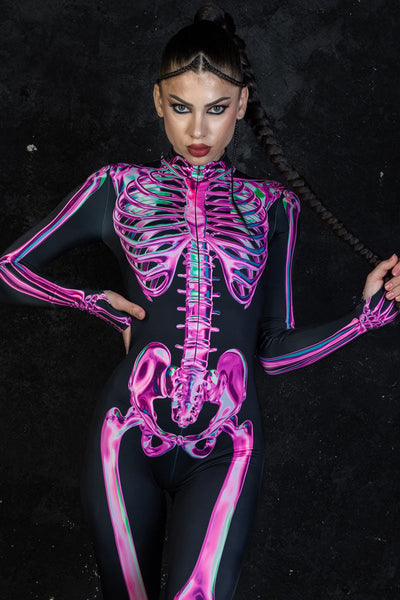 Rosy Skeleton Costume