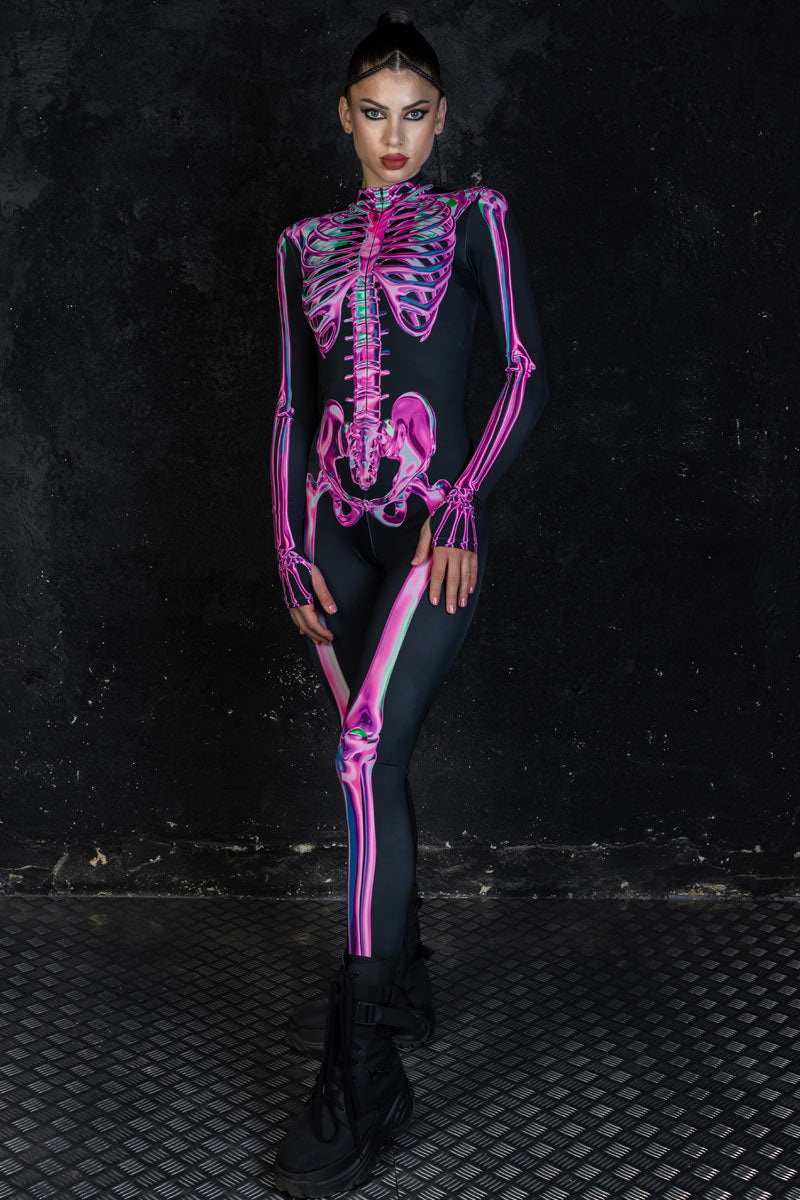 Rosy Skeleton Costume