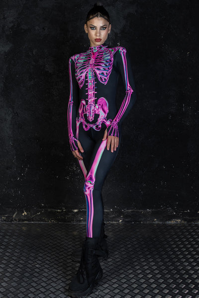 Rosy Skeleton Costume