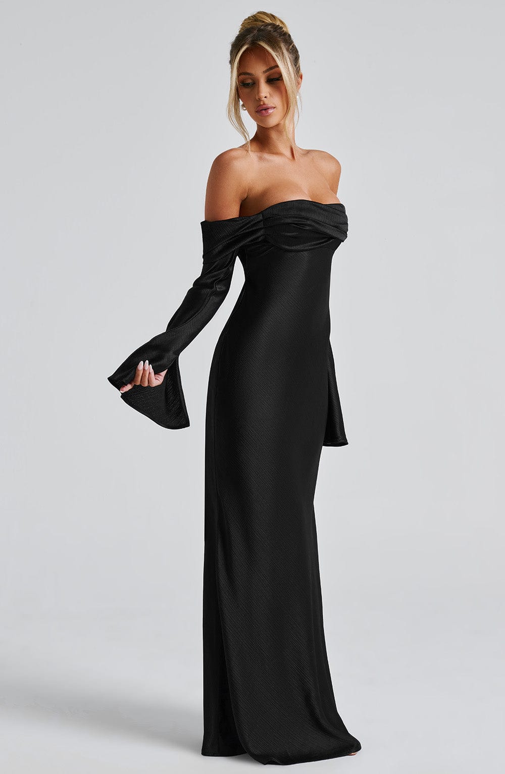 Selene Maxi Dress - Black - Celestia Couture