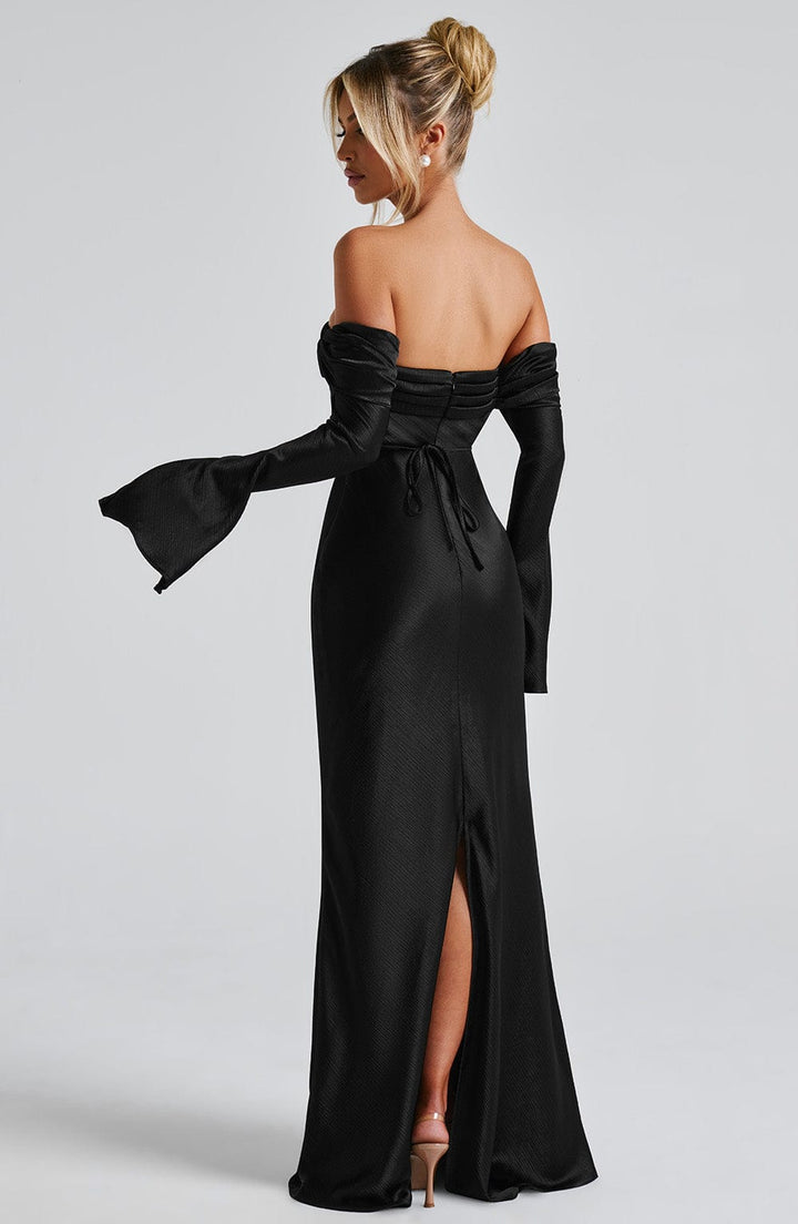 Selene Maxi Dress - Black - Celestia Couture