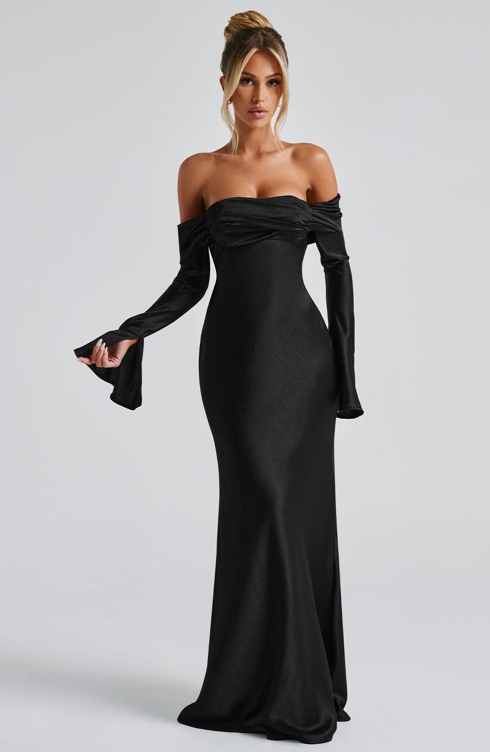 Selene Maxi Dress - Black - Celestia Couture