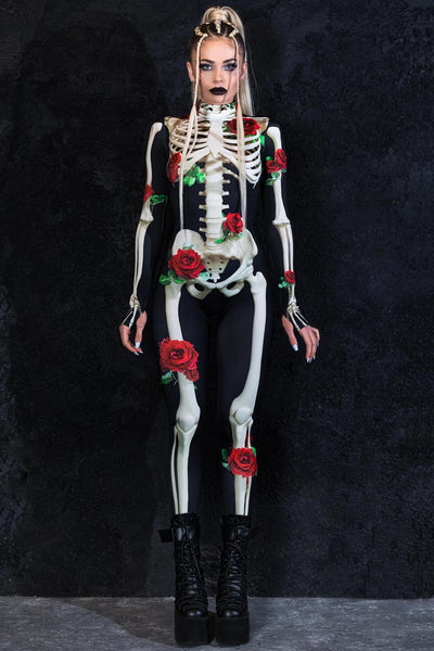 Skeleton & Roses Costume