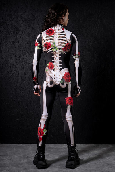 Skeleton & Roses Men's Costume