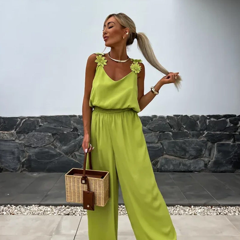 Hot Sale🔥Gold Coast Women's Sleeveless Wide Leg Jumpsuit