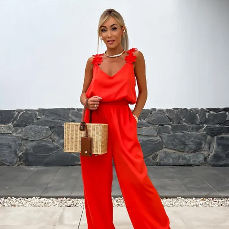 Hot Sale🔥Gold Coast Women's Sleeveless Wide Leg Jumpsuit