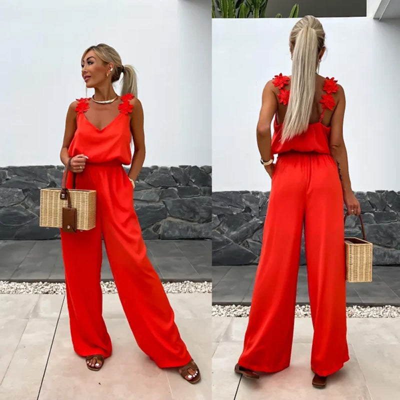 Hot Sale🔥Gold Coast Women's Sleeveless Wide Leg Jumpsuit