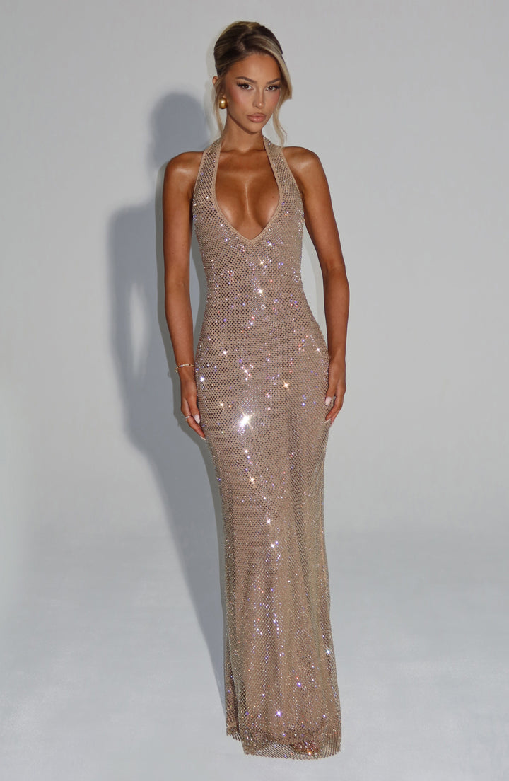 Starla Maxi Dress - Gold - Celestia Couture